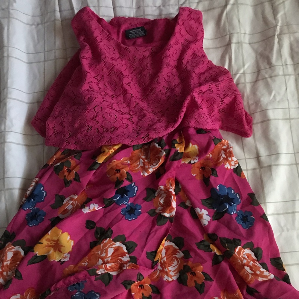 A pink dress